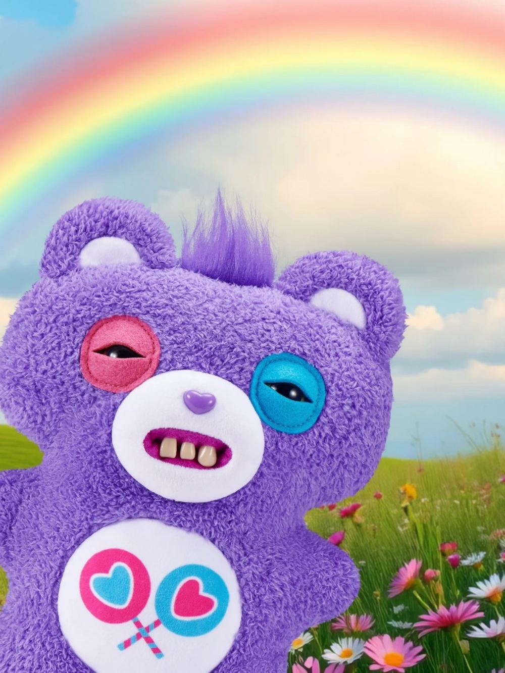 ZURU Fuggler x Care Bears Purple Plush Collectible